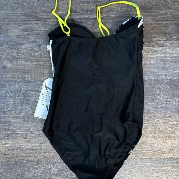 Skeleton Caged Zipper Monokini Swimsuit - Picture 5 of 15